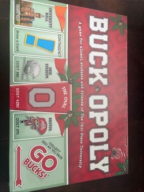 Buck-Opoly Board Game - Red - Ohio State Theme